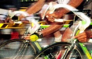 Bike Race A photo taken up close and personal during the Byron Bay leg of the Commonwealth Cycle Classic in 1989, a time when Eastern Bloc riders dominated the sport.