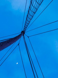 Boat Mast Vietnam Boat mast, Halong Bay, Northern Vietnam.