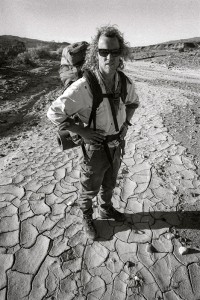 Death Valley Dried riverbed at Death Valley, California. My friend, Chris and I hiked for three days here and this was as smooth as the land got. Most of where we went was boulders and stones. The howling of the wind was relentless, only matched by the coyotes at night. It really is a dry, desolate place.