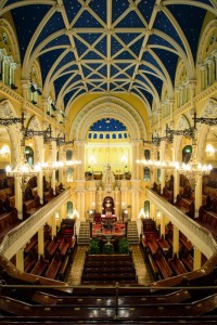 Great Synagogue The beautiful interior of Sydney's Great Synagogue in Castlereagh Street. This image was taken as part of an archival recording undertaken by Orwell & Peter Phillips Architects.