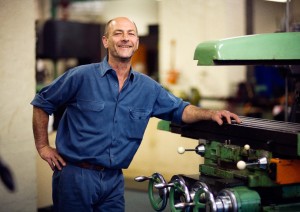 Machinist Machinist in the workshop of the School of Physics, Sydney University