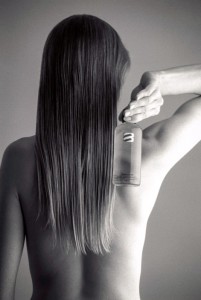 Hair Shot for an advertisement for Sanctum who make organic skincare products in Byron Bay.