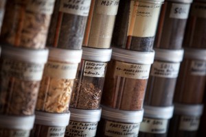 Soil Samples Soil samples at Camden Soil Mix's testing laboratory