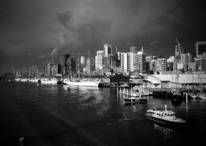 Tall Ships Tall ships from Pyrmont bridge, Darling Harbour 1988
