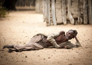 Relaxed Relaxing in the sun. Okavango Region, Namibia-Boswana Border.