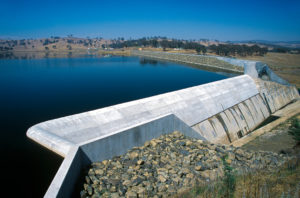 Ben Chifley Dam Slipway at Ben Chifley Dam NSW, from the East