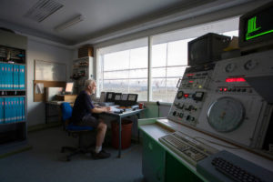 Control Room Control room at the Molonglo Observatory Synthesis Telescope (MOST). The telescope is located near Canberra and is operated by the School of Physics of the University of Sydney.